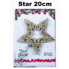 Christmas Star Tree Topper, 20cm